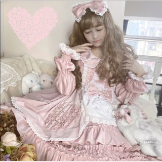 Curio Doll Sweet Lolita Style Dress OP (DJ46)
